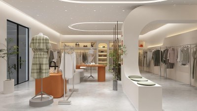 现代女装服装店3D模型下载